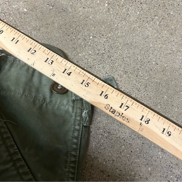 Vintage M-1951 Field Pants Mens 32x32 Green Cargo Utility 50s Shell Trousers WW2 - Picture 7 of 11